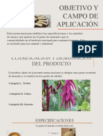 Especificaciones y métodos de ensayo para grano de amaranto
