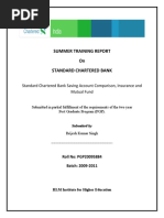 Summer Training Report On Standard Chartered Bank