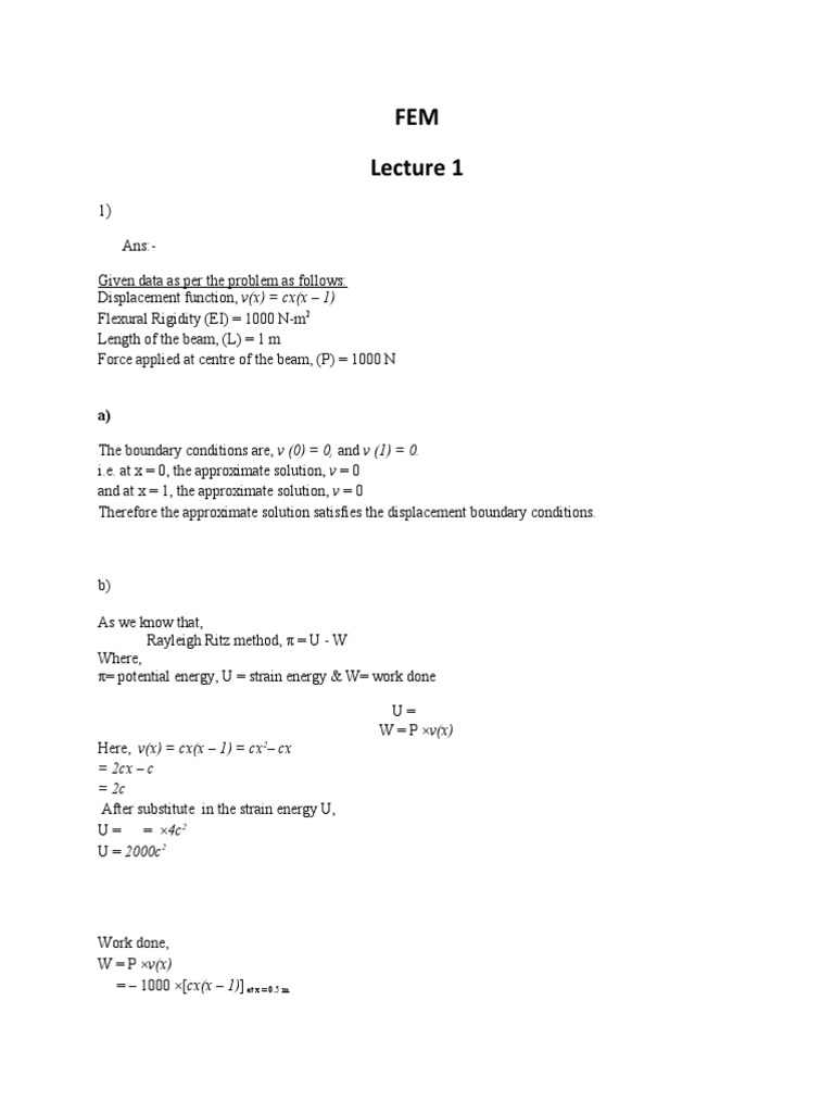 Fem L1 | PDF
