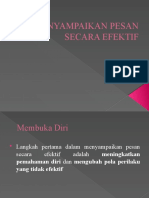 MATERI PERTEMUAN 5. MENYAMPAIKAN PESAN SECARA EFEKTIF