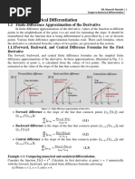 Chapter1: Numerical Differentiation: 1.1 Finite Difference Approximation of The Derivative