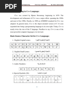 Programming in C++ Language