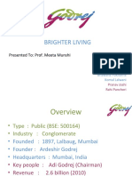 Brighter Living: Presented To: Prof. Meeta Munshi