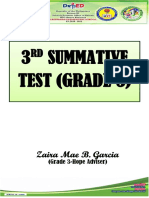 Grade 3 3RD Summative Test