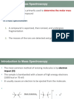 Mass Spectroscopy Lecture PDF
