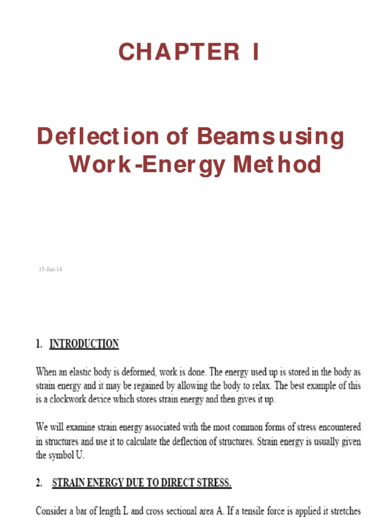 CH-1 - Deflection of Beams | PDF | Teaching Methods & Materials ...