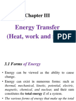 Energy Transfer (Heat, Work and Mass)