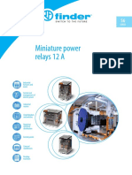 Miniature power relays 12 A: Sеries