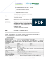 Informe 008 - SOLIC. CAMBIO DE ESPECIALISTA