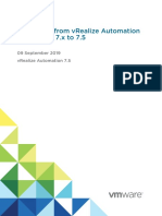 Vrealize Automation 7172732to75upgrading