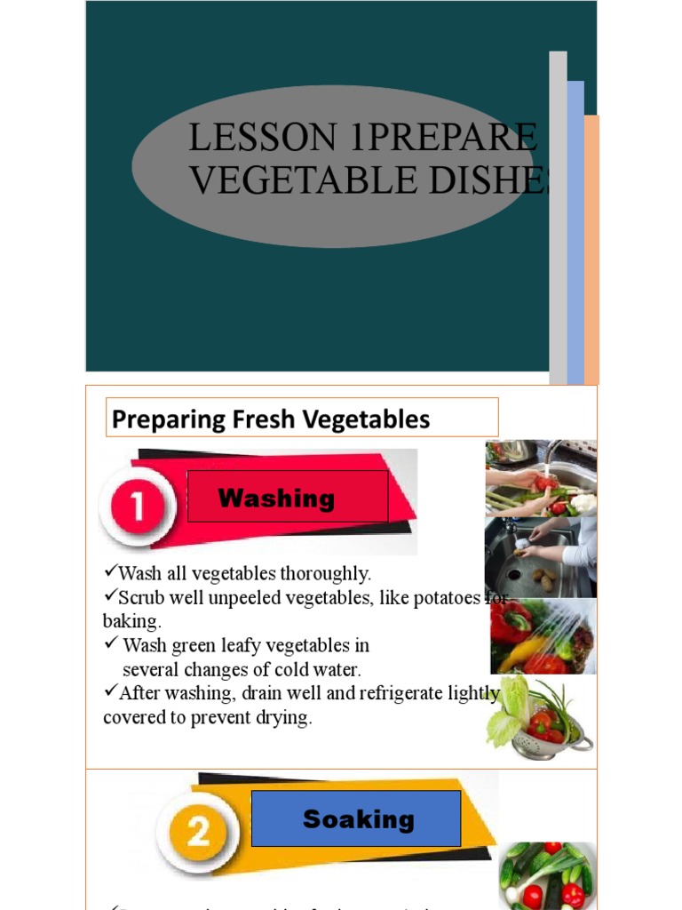 Essential Techniques for Preparing Fresh Vegetables PDF