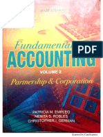 Fundamentals of Accounting - Partnership & Corporation