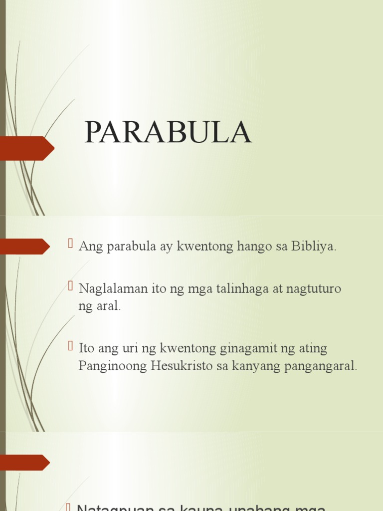 Parabula | PDF