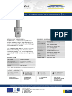 BP-HF251 Datasheet: High-Flow Back Pressure Regulator