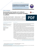 Transfusiones en Oncologia Pediatrica