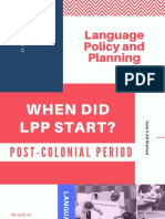 Language Policy and Planning