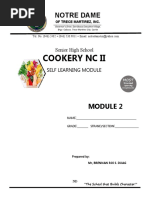 Cookery Module 2