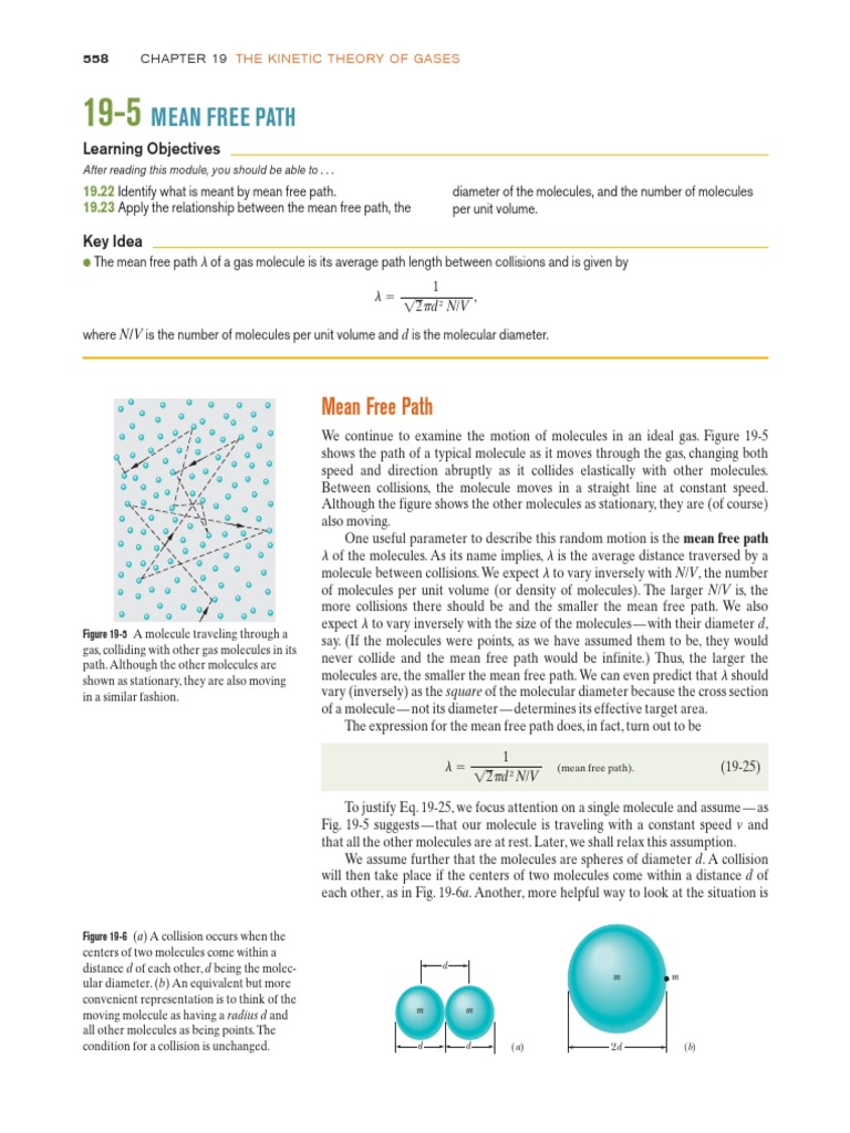 Mean Free Path | PDF | Gases | Atmosphere Of Earth