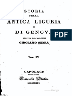 La Storia Della Antica Liguria e Di Genova