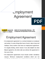 Employment Agreement: India's #1 Incorporation Service - 125 Companies Incorporated in 2012 Alone