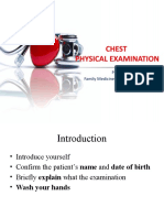 Chest Physical Examination: Paltep, Rashell Anne C. Family Medicine PGI September, 2020