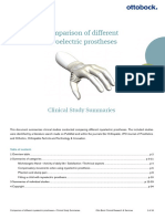Comparison of Different Myoelectric Prostheses: Clinical Study Summaries