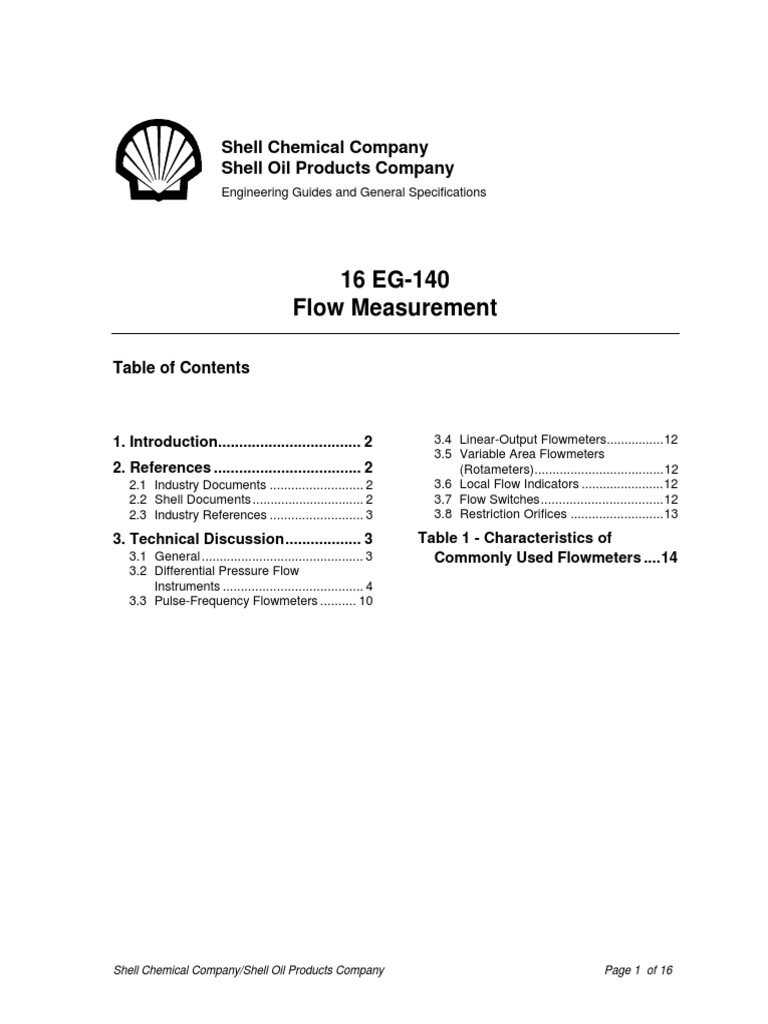 Flow Meter Selection and Guidelines | PDF | Flow Measurement | Pressure ...