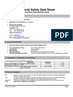 Dishwashing Liquid MSDS