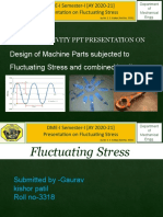 Design of Machine Parts Subjected To Fluctuating Stress and Combined Loading