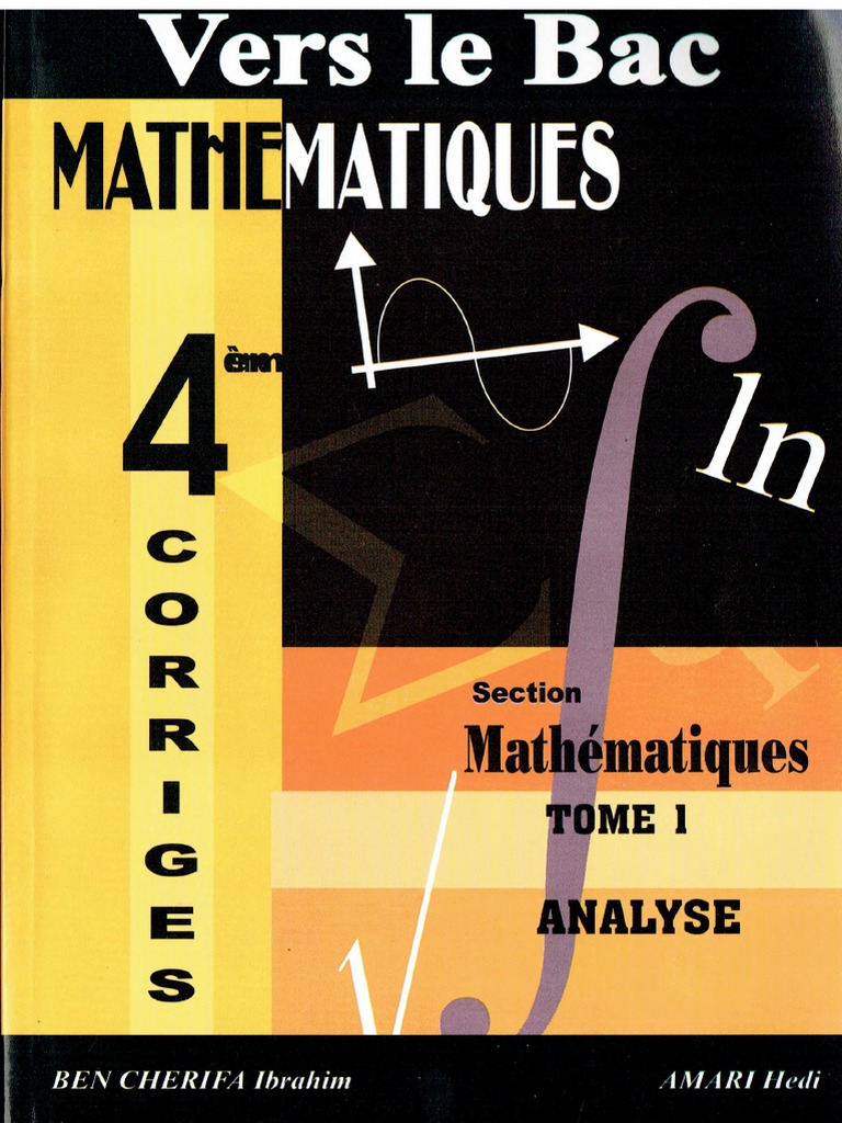 Mathématiques Bac Science Tome 1 PDF | PDF