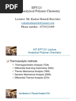 Thermo Analytical Analysis