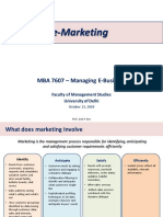 E-Marketing: MBA 7607 - Managing E-Business
