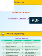 Project Engineering: Preliminary Course