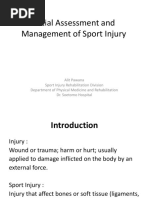 Initial Assessment and Management of Sport Injury