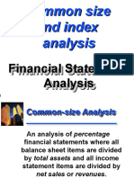 Common Size and Index Analysis