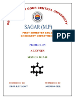 Alkynes: First Semester Sec-D Chemistry Department