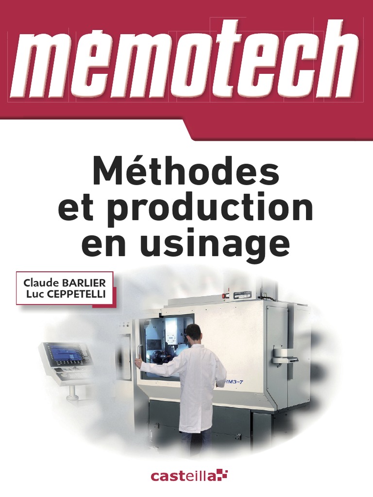Mémotech Usinage PDF | PDF | Machine-outil à commande numérique | Usinage