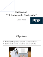 Evaluación El Fantasma de Canterville 7ºB