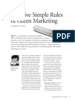 The Five Simple Rules of Green Marketing