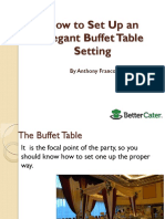 Howtosetupan Elegant Buffet Table Setting: by Anthony Franco