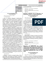 Disponen La Publicación Del Primer Listado Del Personal de La Salud Fallecido A Consecuencia Del COVID-19 en Ejercicio de Sus Funciones