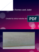 Presentation Romeo and Juliet: Created by Sheryl Natasha Silva Furtado