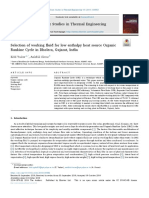 Selection of Working Fluid For Low Enthalpy Heat Sour - 2019 - Case Studies in T PDF