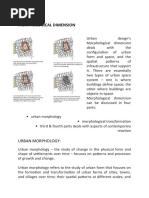 Morphological Dimension: Urban Morphology