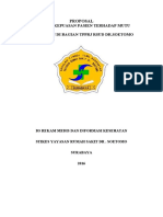 Analisis Kepuasan Pasien Terhadap Mutu Pelayanan Di Bagian TPPRJ Rsud DR - Soetomo