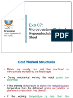 Microstructure Study of Hypoeutectoid Rolled Steel: Asrafuzzaman