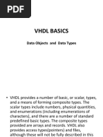 VHDL Basics: Data Objects and Data Types