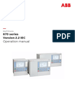 670 Series Version 2.2 IEC: Operation Manual