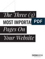 The Three (3) Pages On Your Website: Most Important