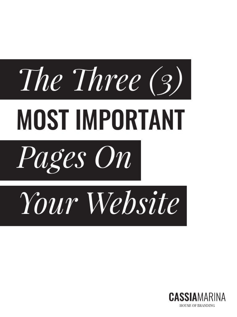 Essential Website Pages for Success | PDF | Websites | Blog